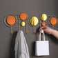 Contemporary Stainless Steel Coat Hanger Wall Mounted Orange Coat Rack Clearhalo 'Entry & Mudroom Furniture' 'furn' 'furn_hall_tree_coat_racks' 'Furniture' 'Hall Trees & Coat Racks' 'hall_tree_coat_racks' 7736797