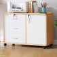 Modern File Cabinet Wooden Frame Lock Storage Filing Cabinet for Office