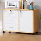 Modern File Cabinet Wooden Frame Lock Storage Filing Cabinet for Office