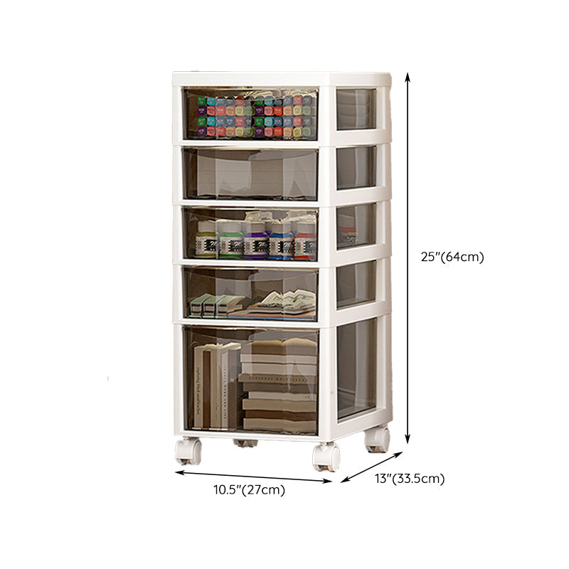 Transparent Filing Cabinet Modern Plastic Drawers File Cabinet