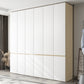 White Storage Cabinet with Drawer Contemporary Wardrobe Armoire