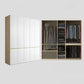 White Storage Cabinet with Drawer Contemporary Wardrobe Armoire