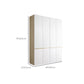 White Storage Cabinet with Drawer Contemporary Wardrobe Armoire