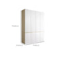 White Storage Cabinet with Drawer Contemporary Wardrobe Armoire