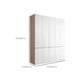 White Storage Cabinet with Drawer Contemporary Wardrobe Armoire