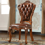 Massivholz Esszimmerstühle Glamstil armlose Esstühle für Esszimmer