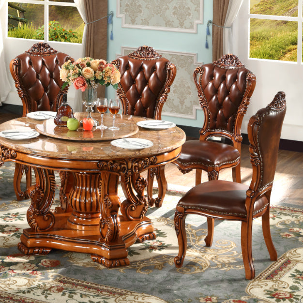 Massivholz Esszimmerstühle Glamstil armlose Esstühle für Esszimmer