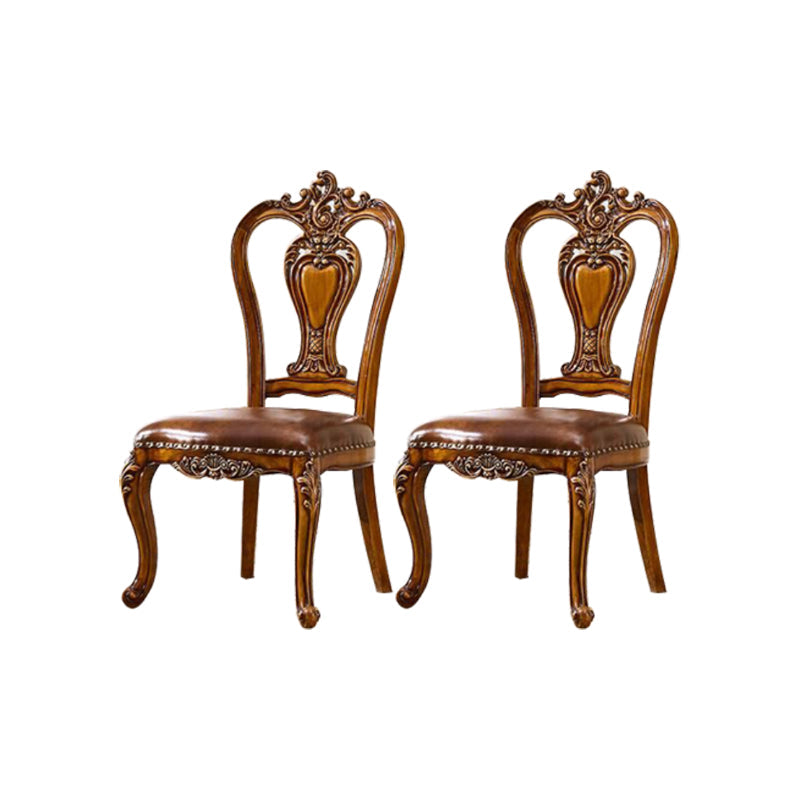 Massivholz Esszimmerstühle Glamstil armlose Esstühle für Esszimmer