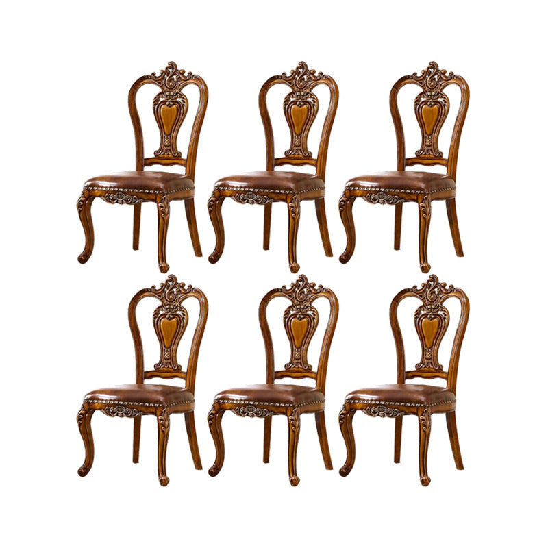 Massivholz Esszimmerstühle Glamstil armlose Esstühle für Esszimmer