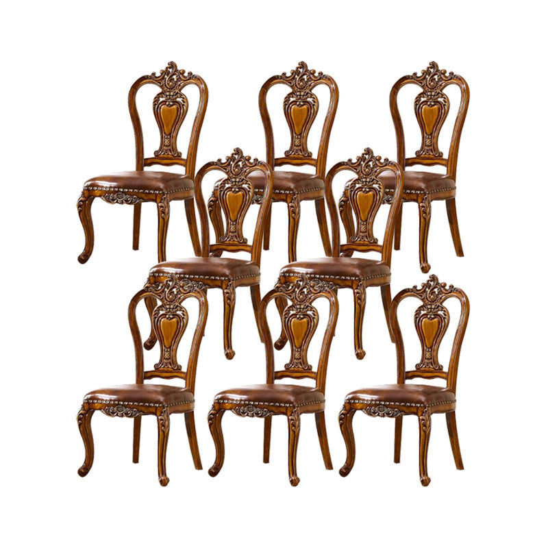 Massivholz Esszimmerstühle Glamstil armlose Esstühle für Esszimmer