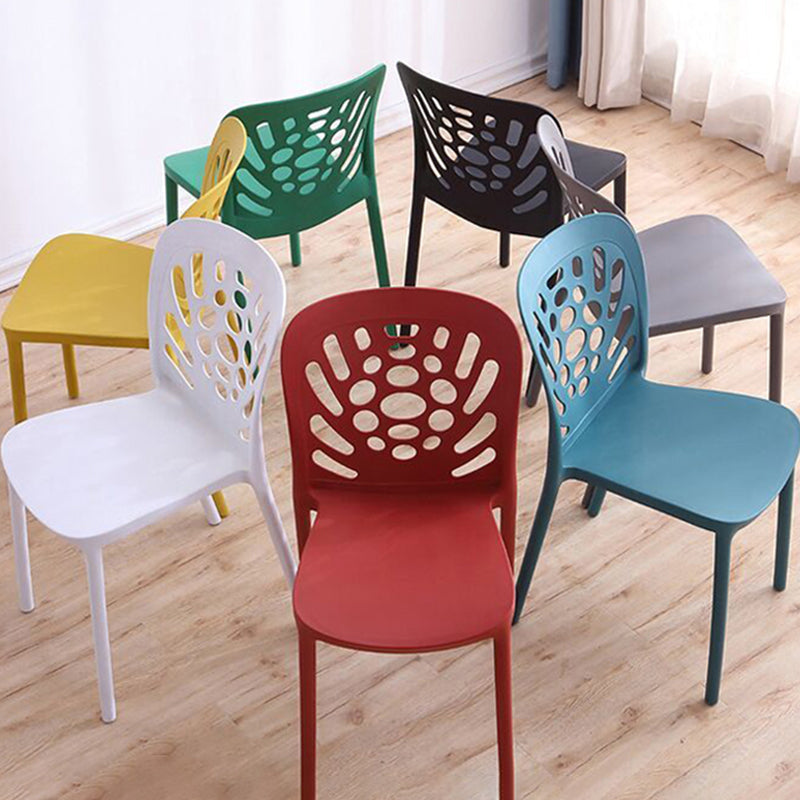 Modern Style Side Chair Plastic Stackable Dining Chair for Dining Room Clearhalo 'Dining Chairs' 'Dining Tables & Seating' 'dining_chair' 'furn' 'furn_dining_chair' 'Furniture' 'Kitchen & Dining Furniture' 7738326