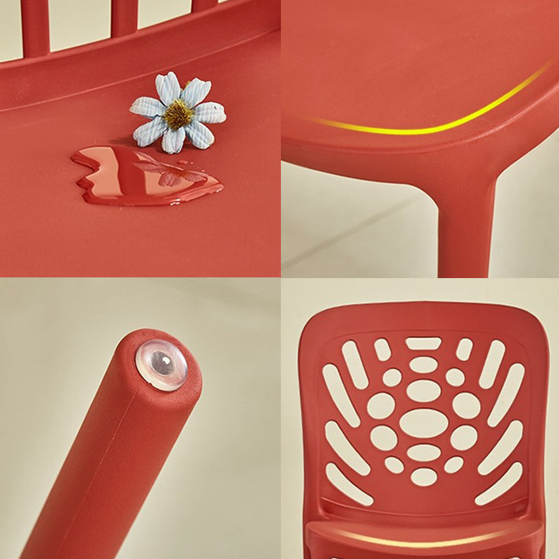 Modern Style Side Chair Plastic Stackable Dining Chair for Dining Room Clearhalo 'Dining Chairs' 'Dining Tables & Seating' 'dining_chair' 'furn' 'furn_dining_chair' 'Furniture' 'Kitchen & Dining Furniture' 7738334