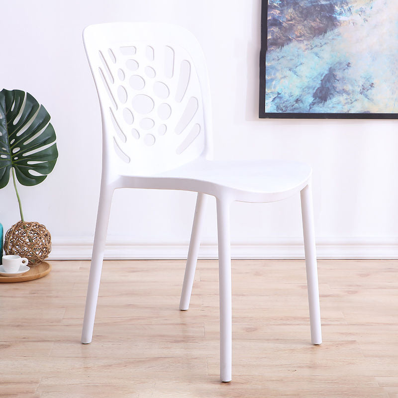Modern Style Side Chair Plastic Stackable Dining Chair for Dining Room Clearhalo 'Dining Chairs' 'Dining Tables & Seating' 'dining_chair' 'furn' 'furn_dining_chair' 'Furniture' 'Kitchen & Dining Furniture' 7738340