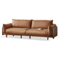 Standard Solid Wood Square Arm Sofa with Cushions Back for Living Room Faux Leather Clearhalo 'furn' 'furn_sofas' 'Furniture' 'Living Room Furniture' 'Sofa' 'sofas' 7739483