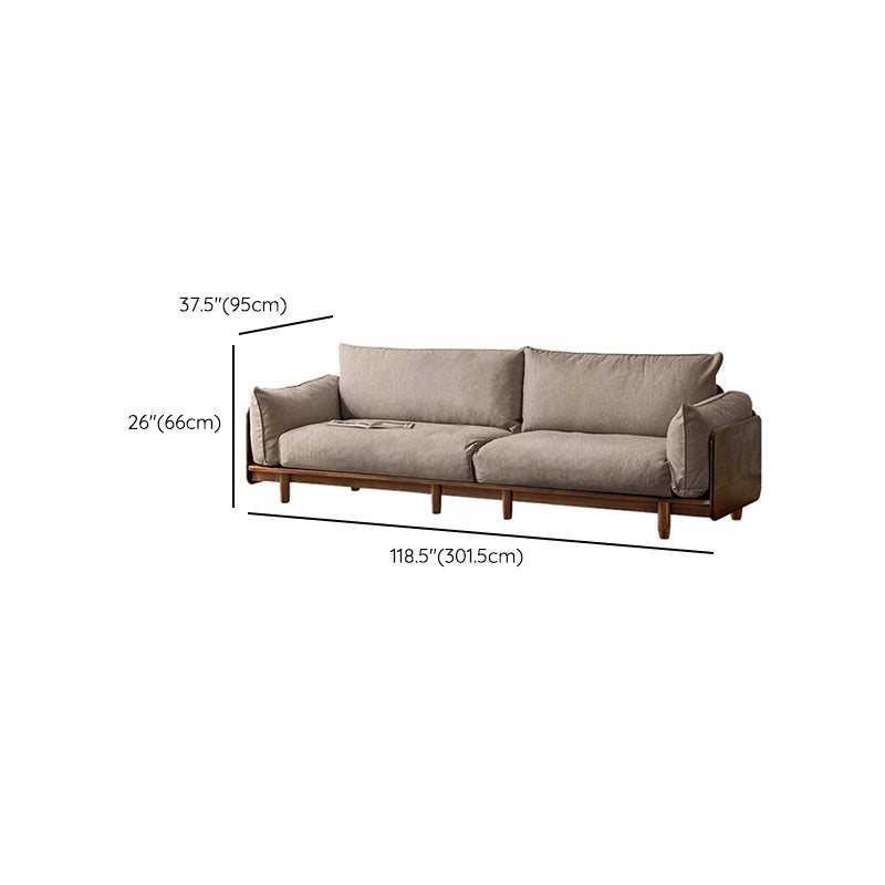 Standard Solid Wood Square Arm Sofa with Cushions Back for Living Room Clearhalo 'furn' 'furn_sofas' 'Furniture' 'Living Room Furniture' 'Sofa' 'sofas' 7739490