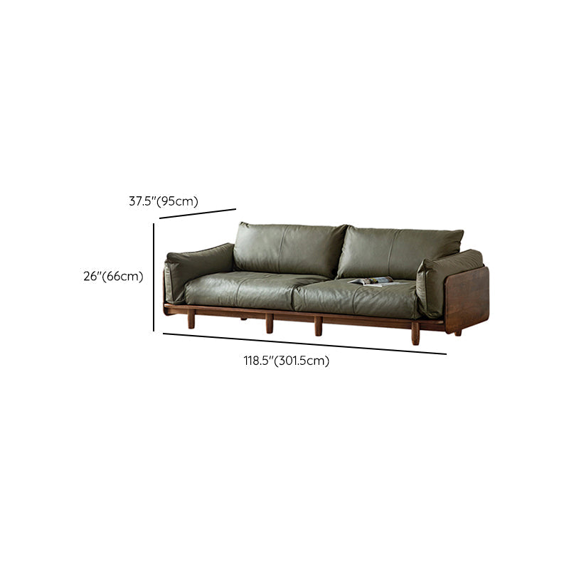 Standard Solid Wood Square Arm Sofa with Cushions Back for Living Room Clearhalo 'furn' 'furn_sofas' 'Furniture' 'Living Room Furniture' 'Sofa' 'sofas' 7739500