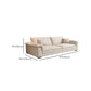 Eigentijdse massief houten kussen bovenarm Stain Resistant Fabric Sofa in beige