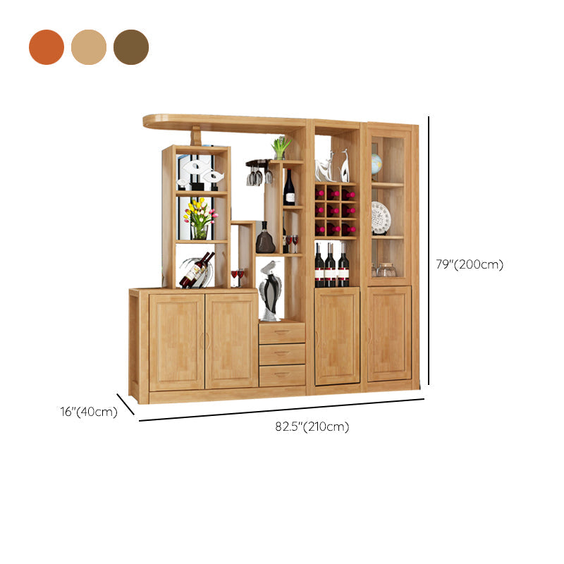 Contemporary Solid Wood 3-drawer Accent Cabinet with Door and Shelves Clearhalo 'Cabinets & Chests' 'cabinets_chests' 'furn' 'furn_cabinets_chests' 'Furniture' 'Living Room Furniture' 7739714