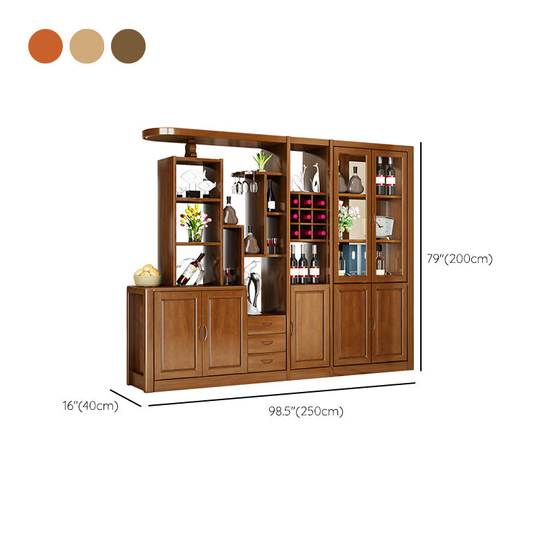 Contemporary Solid Wood 3-drawer Accent Cabinet with Door and Shelves Clearhalo 'Cabinets & Chests' 'cabinets_chests' 'furn' 'furn_cabinets_chests' 'Furniture' 'Living Room Furniture' 7739715