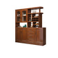 Modern Wood Cabinet in Brown 13.77" Wide Accent Cabinet with Drawers and Doors