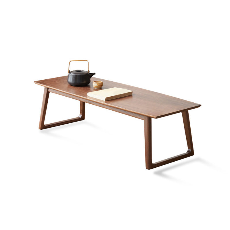 Sled Brown Solid Wood Rectangle Bedroom Modern 1 Coffee Table Walnut Clearhalo 'Coffee & Accent Tables' 'Coffee Tables' 'coffee_tables' 'furn' 'furn_coffee_tables' 'Furniture' 'Living Room Furniture' 7740961