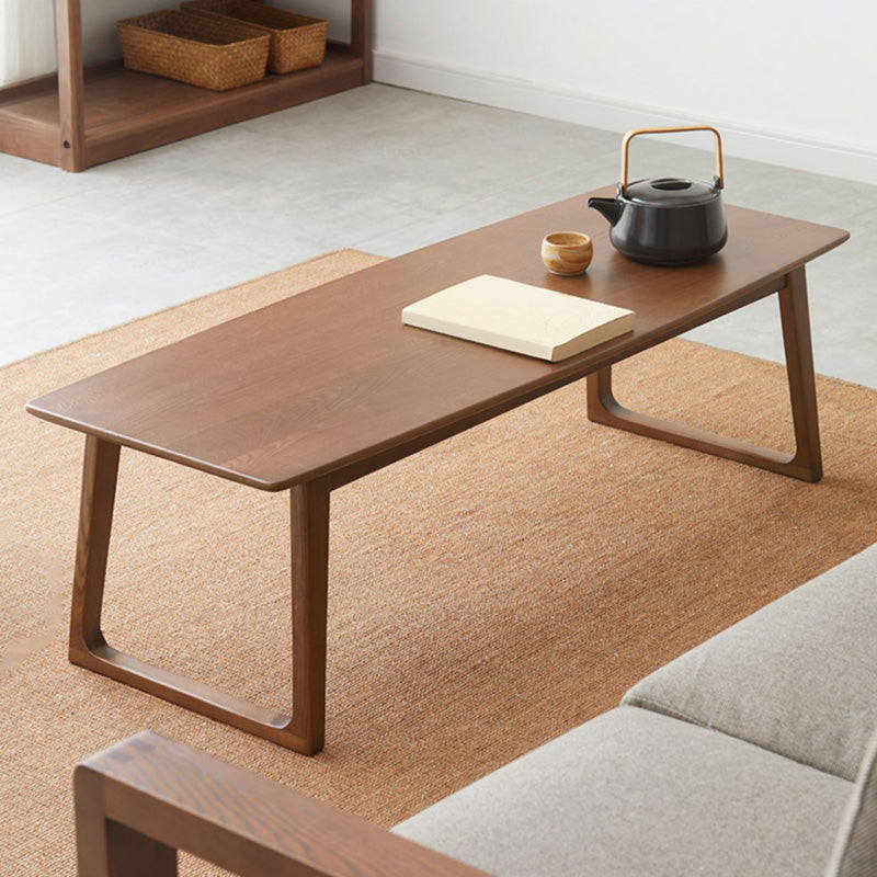 Sled Brown Solid Wood Rectangle Bedroom Modern 1 Coffee Table Clearhalo 'Coffee & Accent Tables' 'Coffee Tables' 'coffee_tables' 'furn' 'furn_coffee_tables' 'Furniture' 'Living Room Furniture' 7740963