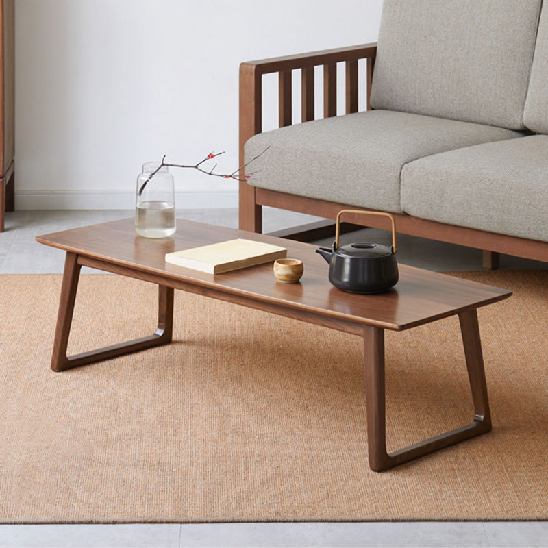 Sled Brown Solid Wood Rectangle Bedroom Modern 1 Coffee Table Clearhalo 'Coffee & Accent Tables' 'Coffee Tables' 'coffee_tables' 'furn' 'furn_coffee_tables' 'Furniture' 'Living Room Furniture' 7740964