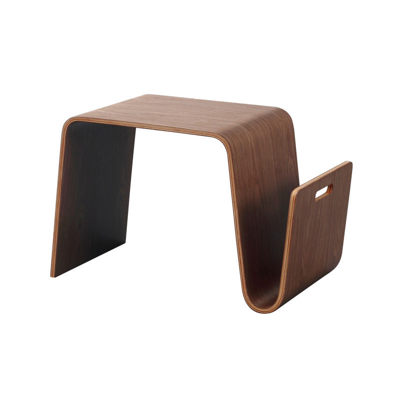 15.7" Tall Wood Bedroom Free-Form Coffee Table with Storage Shelf Nut-Brown Clearhalo 'Coffee & Accent Tables' 'Coffee Tables' 'coffee_tables' 'furn' 'furn_coffee_tables' 'Furniture' 'Living Room Furniture' 7740991
