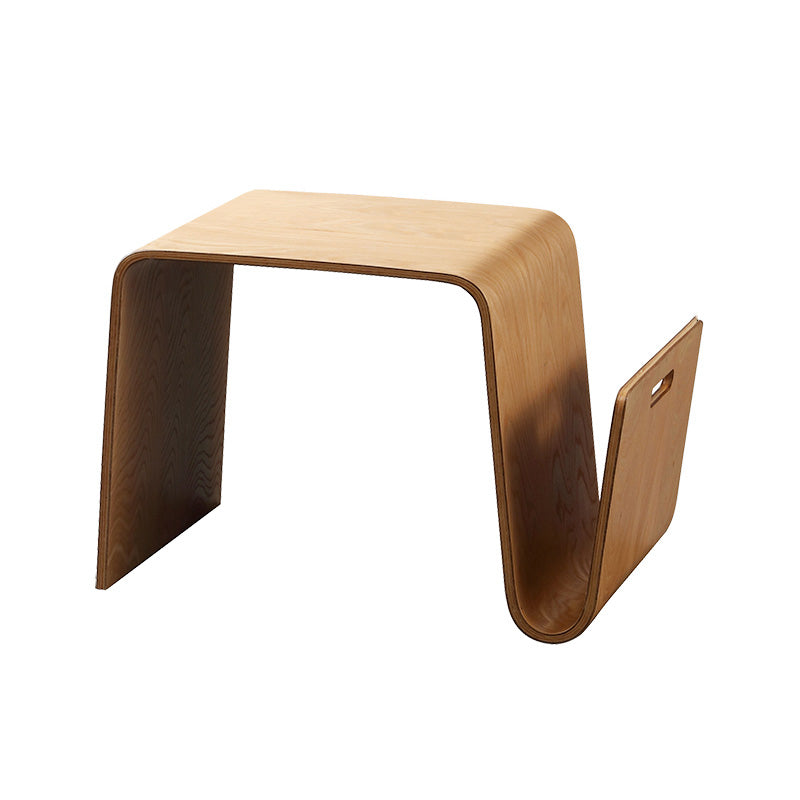 15.7" Tall Wood Bedroom Free-Form Coffee Table with Storage Shelf Natural Clearhalo 'Coffee & Accent Tables' 'Coffee Tables' 'coffee_tables' 'furn' 'furn_coffee_tables' 'Furniture' 'Living Room Furniture' 7740992