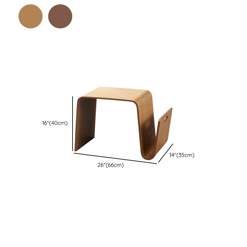 15.7" Tall Wood Bedroom Free-Form Coffee Table with Storage Shelf Clearhalo 'Coffee & Accent Tables' 'Coffee Tables' 'coffee_tables' 'furn' 'furn_coffee_tables' 'Furniture' 'Living Room Furniture' 7741002