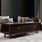 Solid Wood Mid-Century Modern Rectangle Brown Coffee Table with Storage Drawers Clearhalo 'Coffee & Accent Tables' 'Coffee Tables' 'coffee_tables' 'furn' 'furn_coffee_tables' 'Furniture' 'Living Room Furniture' 7741006