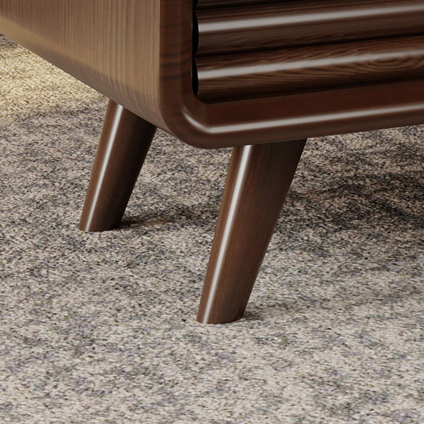 Solid Wood Mid-Century Modern Rectangle Brown Coffee Table with Storage Drawers Clearhalo 'Coffee & Accent Tables' 'Coffee Tables' 'coffee_tables' 'furn' 'furn_coffee_tables' 'Furniture' 'Living Room Furniture' 7741012