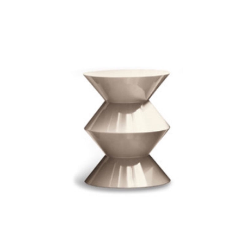 No Distressing Plastic Pedestal Modern Round 1 Coffee Table for Bedroom 14"L x 14"W x 22"H Beige Clearhalo 'Coffee & Accent Tables' 'Coffee Tables' 'coffee_tables' 'furn' 'furn_coffee_tables' 'Furniture' 'Living Room Furniture' 7741080