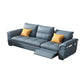 Stainless Steel Blue Genuine Leather Living Room Flared Arm Sofa 2-Seater Sofa & 1-Seater Sofa 94.5"L x 35.5"W x 35.5"H Genuine Leather Clearhalo 'furn' 'furn_sofas' 'Furniture' 'Living Room Furniture' 'Sofa' 'sofas' 7741262