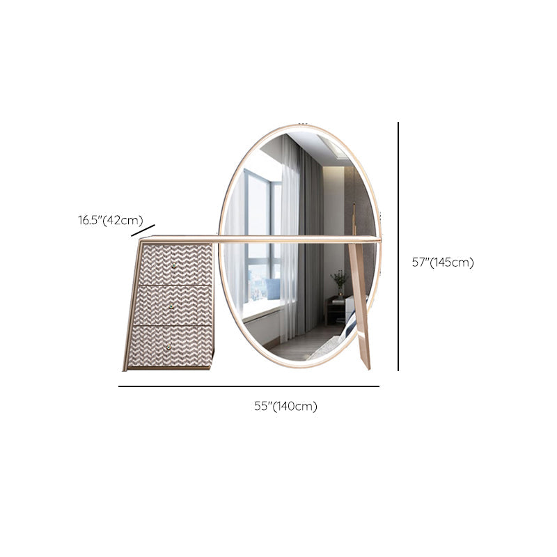 Taburete de tocador de maquillaje de pizarra glamor