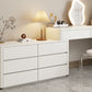 Contemporary Cream Wooden Make up Dressing and Stool with Drawers