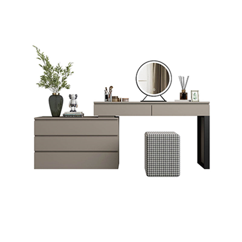 3-piece Vanity Table Set with LED Lighted Mirror Vanity Make Up Table/Stool Set