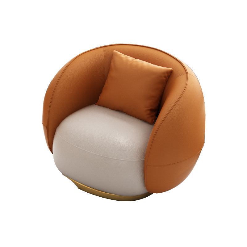 Hedendaagse vaste kleur hellende arm gebogen bank voor woonkamer