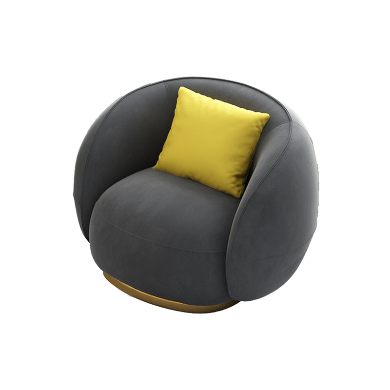 Hedendaagse vaste kleur hellende arm gebogen bank voor woonkamer