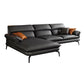 Contemporary Leather Pillow Top Arm Sofa in Gray For Living Room 2-Seater Sofa with Chaise Lounge Left Clearhalo 'furn' 'furn_sofas' 'Furniture' 'Living Room Furniture' 'Sofa' 'sofas' 7741908