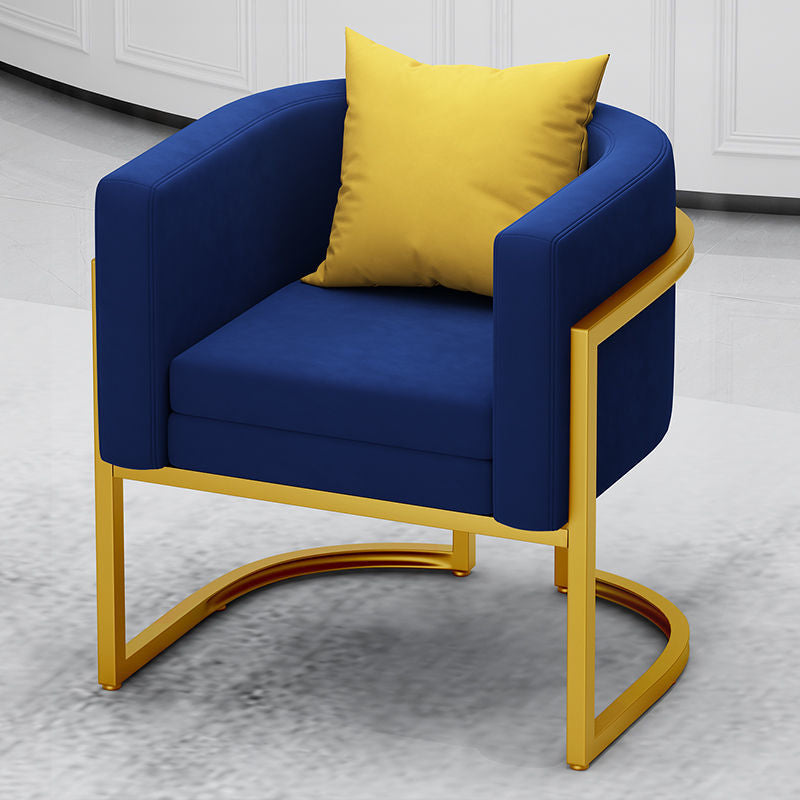 Scandinavische vaste kleur fluweel kussen achterste bank met smokingarm