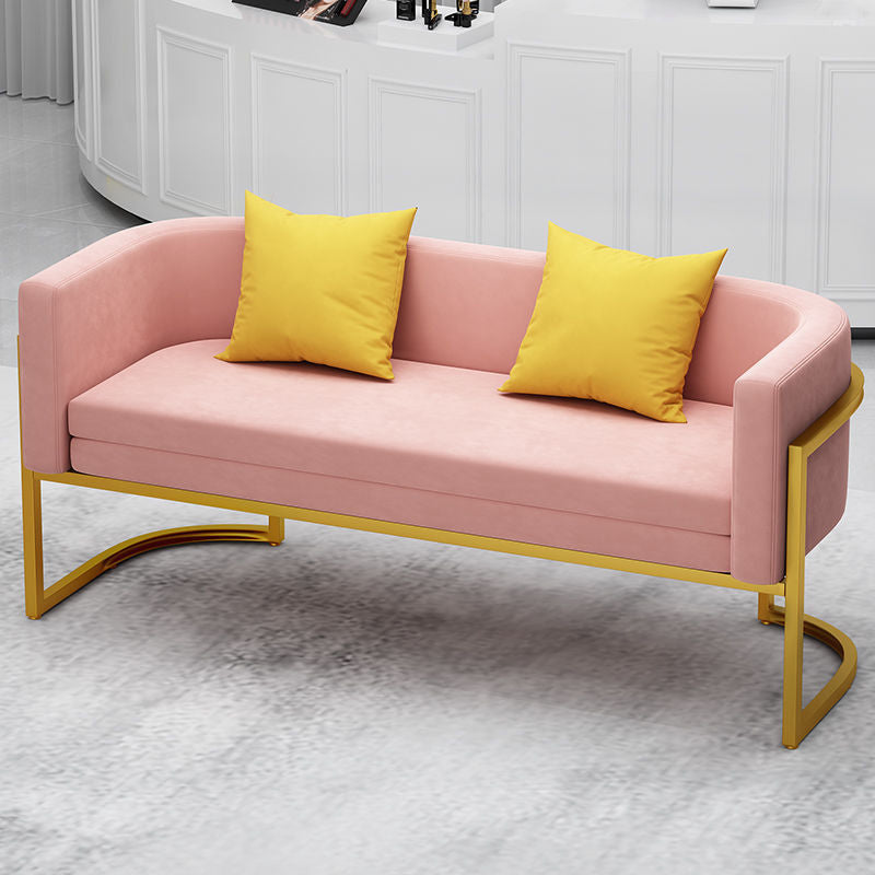 Scandinavische vaste kleur fluweel kussen achterste bank met smokingarm