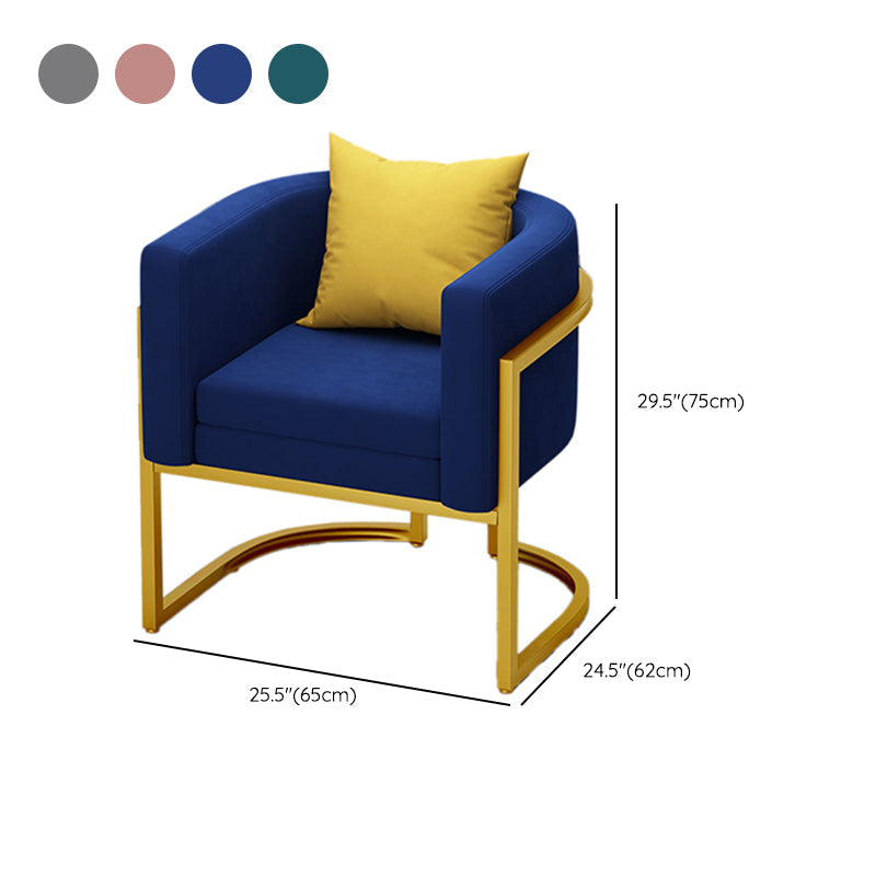 Scandinavische vaste kleur fluweel kussen achterste bank met smokingarm