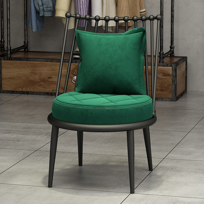 Canapé sans bras de couleur unie industrielle avec oreiller en arrière pour le salon