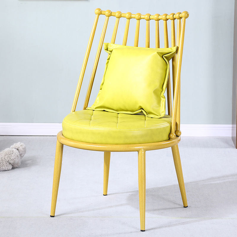 Canapé sans bras de couleur unie industrielle avec oreiller en arrière pour le salon