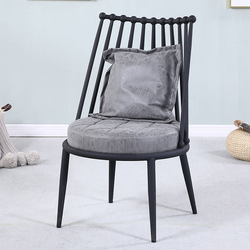 Canapé sans bras de couleur unie industrielle avec oreiller en arrière pour le salon