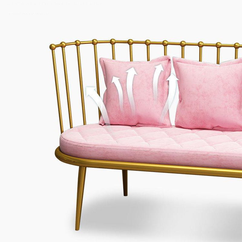 Canapé sans bras de couleur unie industrielle avec oreiller en arrière pour le salon