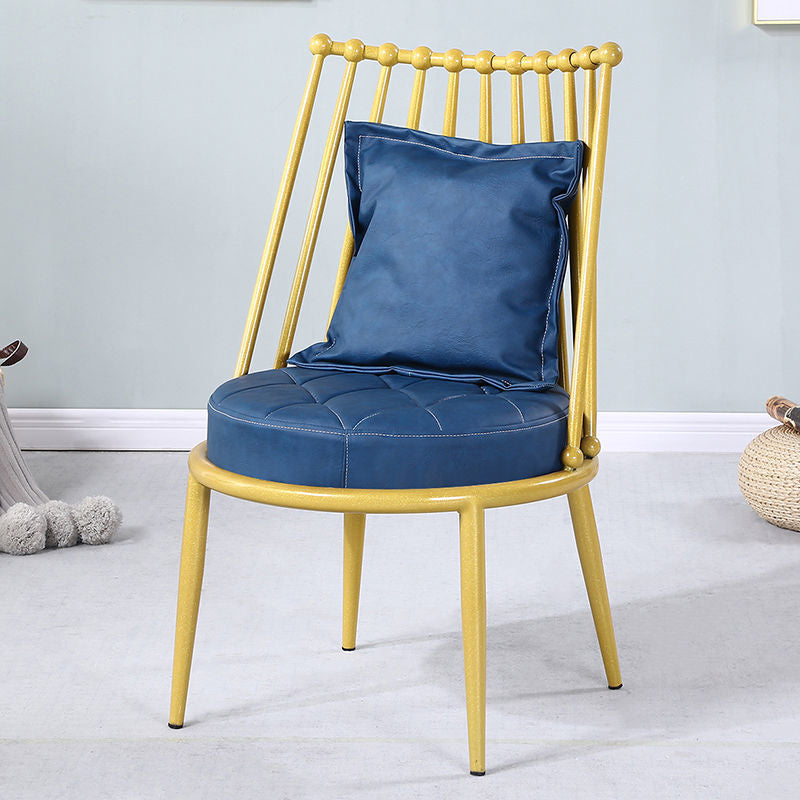 Canapé sans bras de couleur unie industrielle avec oreiller en arrière pour le salon