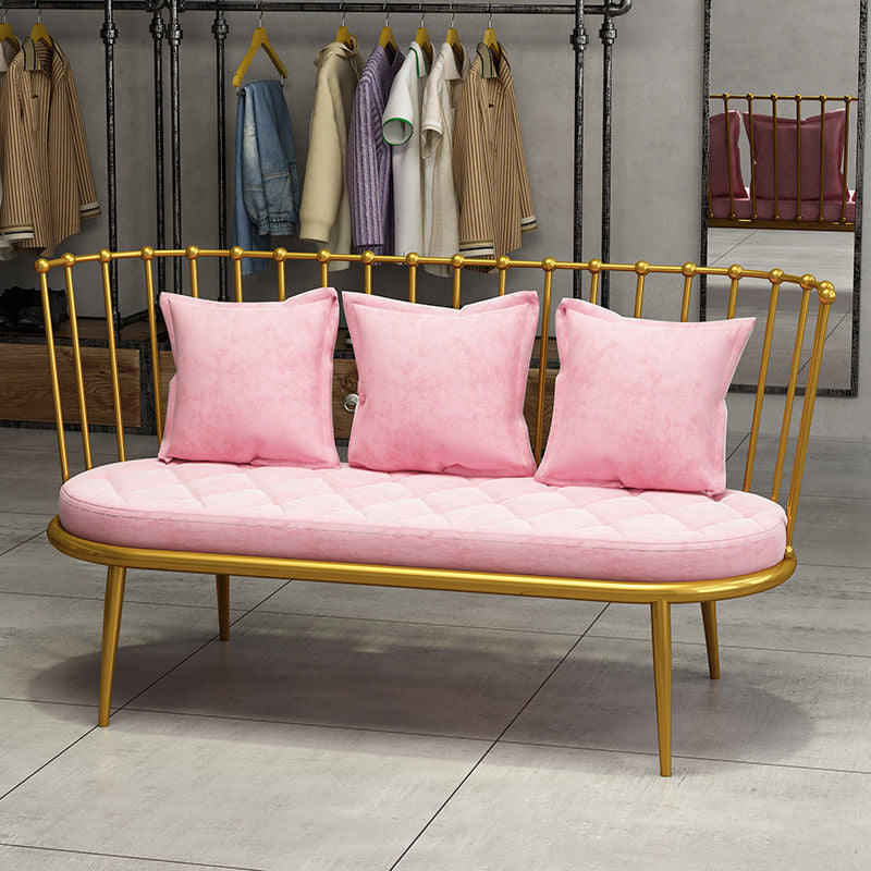 Canapé sans bras de couleur unie industrielle avec oreiller en arrière pour le salon