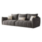 Contemporary Solid Color Pillow Back Square Arm Sofa For Living Room